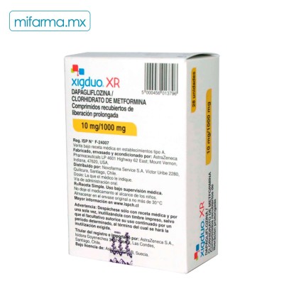 Xigduo XR 10mg/1000mg - Mi Farma