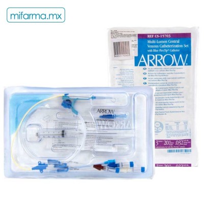 Cateter Arrow 3 Lumen CV-15703-M - Mi Farma Cateter Arrow 3 Lumen CV-15703-M - Mi Farma