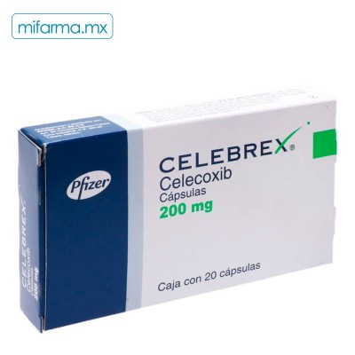 Celebrex de 200 mg con 20 - Mi Farma