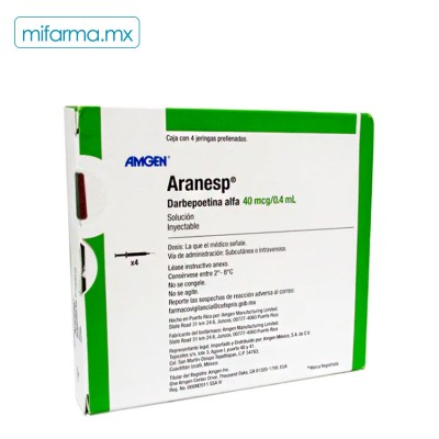 Aranesp 40 mcg - Mi Farma Aranesp 40 mcg - Mi Farma