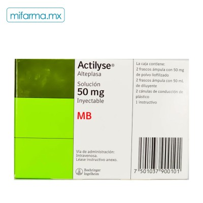 Actilyse 50 - Mi Farma