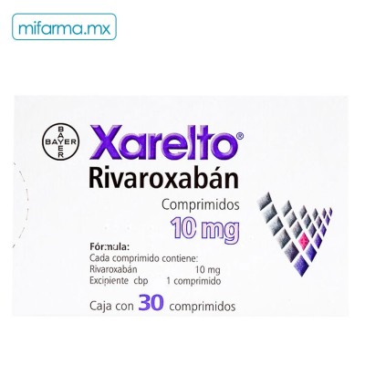 Xarelto 10 mg 30 Tabletas - Mi Farma