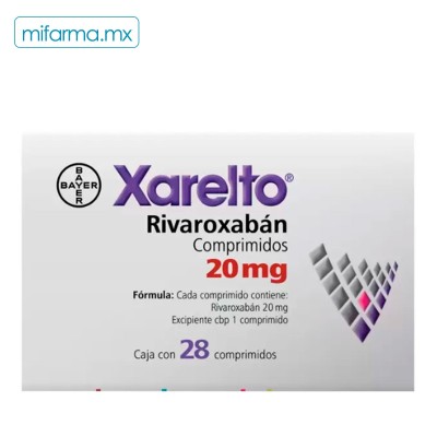 Xarelto 20 mg 28 comprimidos - Mi Farma