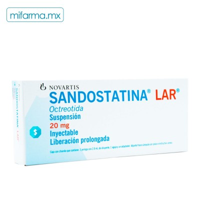 Sandostatina LAR 20 mg plm - Mi Farma
