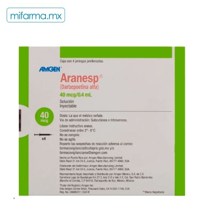 Aranesp 40 mcg - Mi Farma Aranesp 40 mcg - Mi Farma