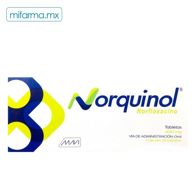 Norquinol Tabletas 400 mg - Mi Farma