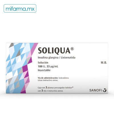 Soliqua Insulina Glargina Lixisenatida - Mi Farma