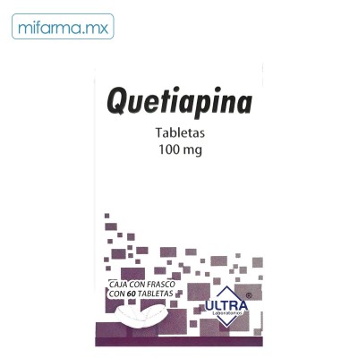 Quetiapina 100 mg 60 tabletas - Mi Farma