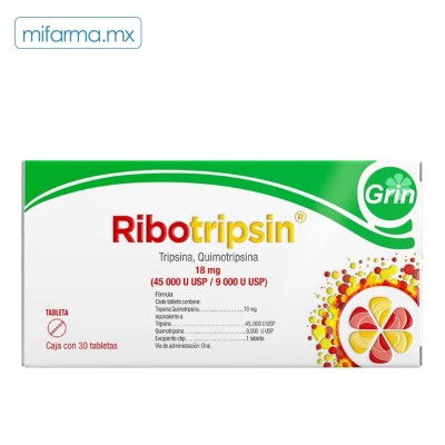 Ribotripsin 18 mg 30 tab - Mi Farma