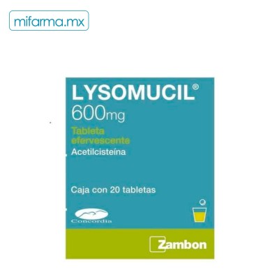 Lysomucil 600 mg 20 tabletas - Mi Farma