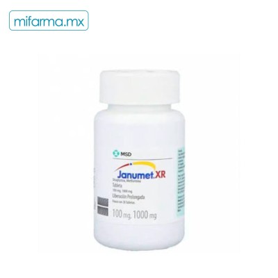 Janumet Xr 100 mg 1000 mg - Mi Farma
