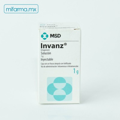 Ertapenem Invanz 1g - Mi Farma