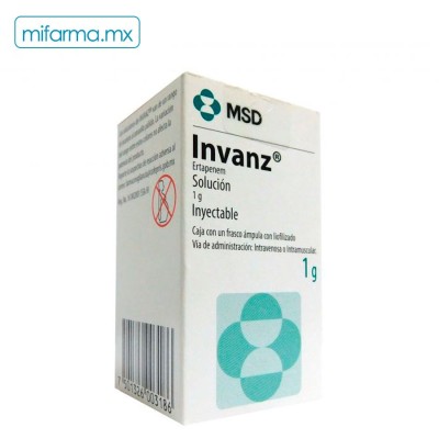 Ertapenem Invanz 1g - Mi Farma