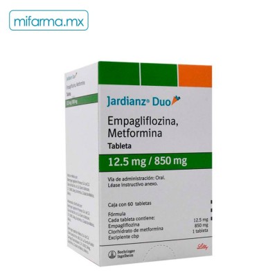 Empagliflozina Metformina Jardianz Duo 12.5 / 850 c/60 - Mi Farma