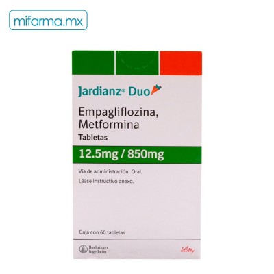 Empagliflozina Metformina Jardianz Duo 12.5 / 850 c/60 - Mi Farma