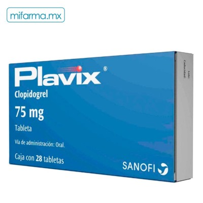 Clopidogrel Plavix 75mg c/28 - Mi Farma