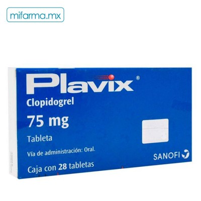 Clopidogrel Plavix 75mg c/28 - Mi Farma