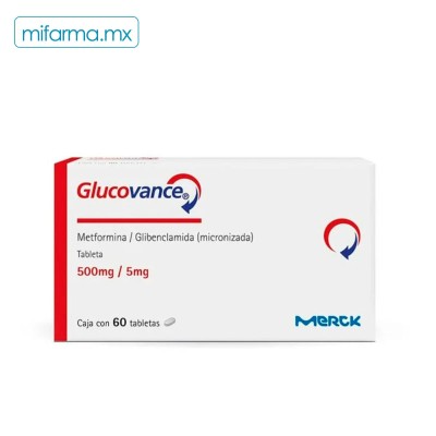 Glucovance 500 mg 5 mg - Mi Farma