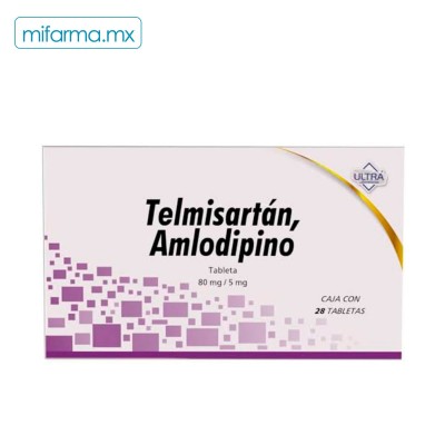 Telmisartan 80 mg Amlodipino 5 mg - Mi Farma
