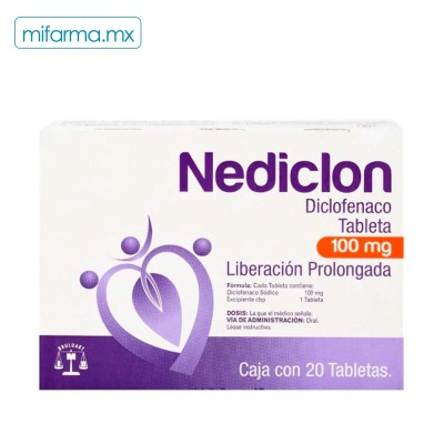 Nediclon Diclofenaco 100 mg - Mi Farma