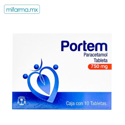 Portem Paracetamol 750 mg - Mi Farma