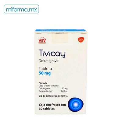 Tivicay Dolutegravir 50 mg - Mi Farma