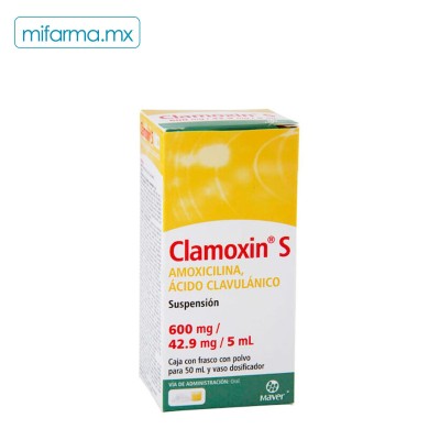 Clamoxin S 600 mg 42.9 mg 5 ml - Mi Farma