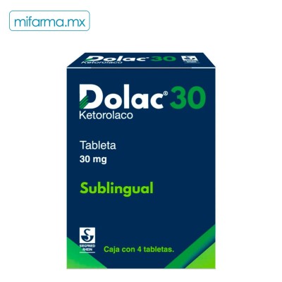 Dolac 30 30 mg 4 tab sublingual - Mi Farma