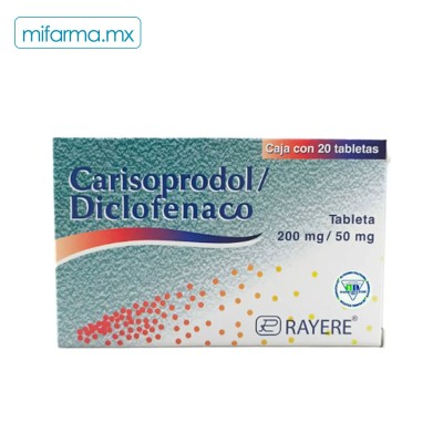 Carisoprodol DiclofenacoTabletas 200 mg - Mi Farma