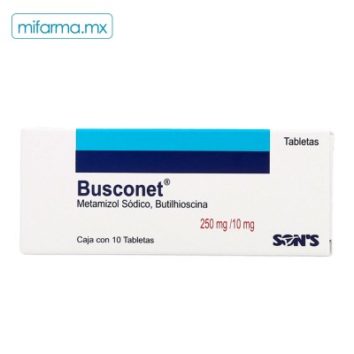 Busconet 250 mg 10 mg - Mi Farma