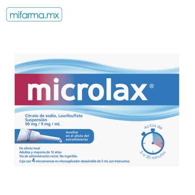 Microlax 90 mg 9 mg - Mi Farma