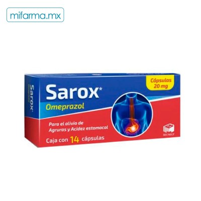 Sarox Cápsulas 20 mg - Mi Farma