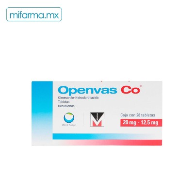 Openvas Co 20 mg 12 5 mg - Mi Farma