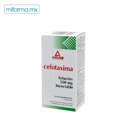 Cefotaxima 500 mg Inyectable - Mi Farma