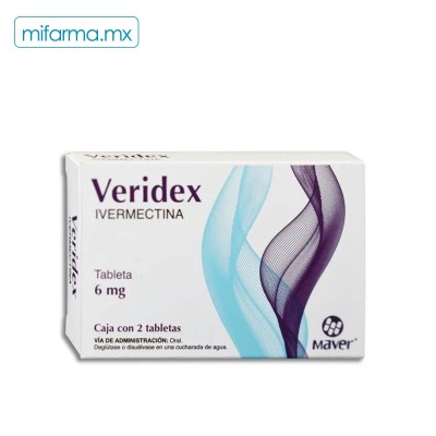 Veridex Tab 6 mg Caja c 2 - Mi Farma