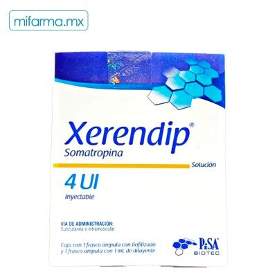 Xerendip Somatropina 4 ui vial - Mi Farma