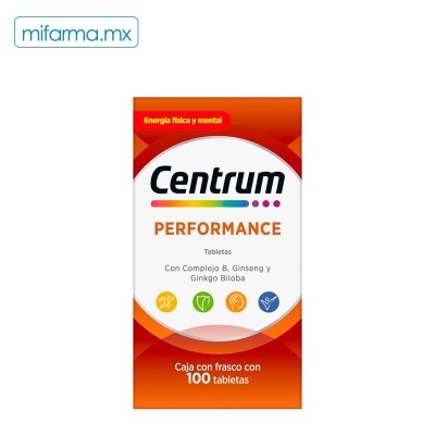 Centrum Performance 100 tabletas - Mi Farma