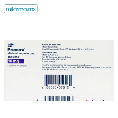 Provera de 10 mg - Mi Farma