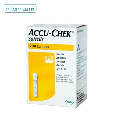 Accu Chek Softclix Lancetas 200pzas - Mi Farma