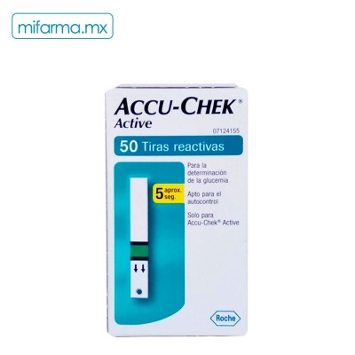 Tiras Reactivas Accu Chek c/50 - Mi Farma