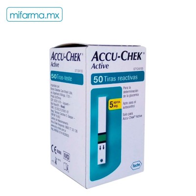 Tiras Reactivas Accu Chek c/50 - Mi Farma