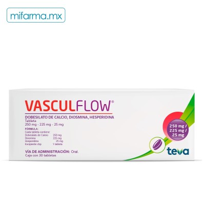 Vasculflow 30 tabletas - Mi Farma
