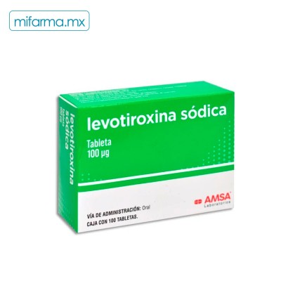 Levotiroxina Sódica 100mcg - Mi Farma