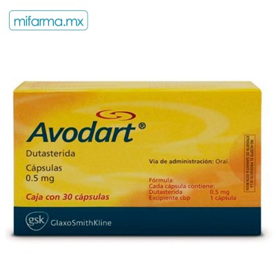 Dutasteride 0.5 mg Avodart c/30 - Mi Farma