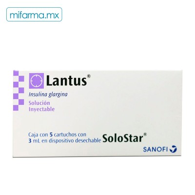 Insulina Solostar Lantus c/5 cartuchos - Mi Farma