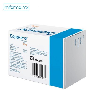 Depakene Capsulas 250 mg - Mi Farma