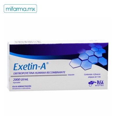 Eritropoyetina Exetin A 2000 UI - Mi Farma